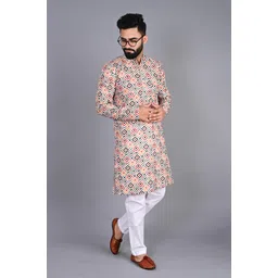 fubar Men Cotton Blend Kurta Pyjama Set-picture-28