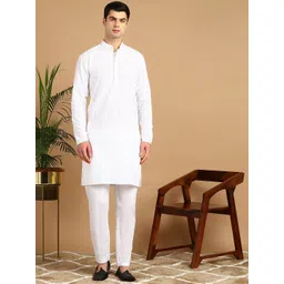FUBAR Men Ethnic Motifs Embroidered Regular Kurta with Pyjamas-picture-17