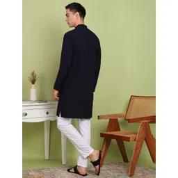 FUBAR Men Mandarin Collar Long Sleeves Ethnic Kurta image 3