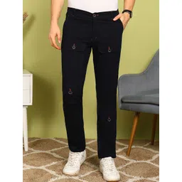 FUBAR Men Slim Fit Mid Rise Trousers-picture-29