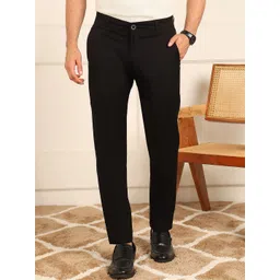 FUBAR Men Slim Fit Pure Cotton Formal Trousers-picture-36
