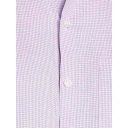 FUBAR Men Slim Fit Solid Checked Formal Shirt image 2
