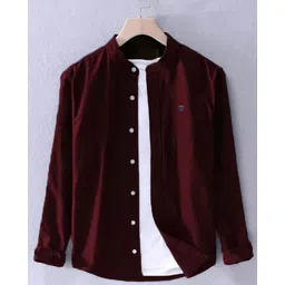 fubar Men Slim Fit Solid Mandarin Collar Casual Shirt-picture-23