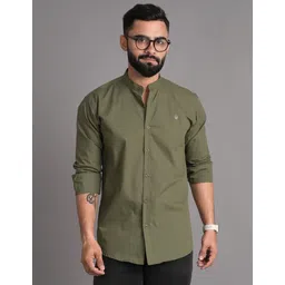 fubar Men Slim Fit Solid Spread Collar Casual Shirt-picture-26