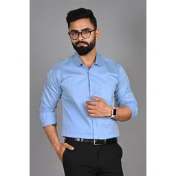 fubar Men Slim Fit Solid Spread Collar Formal Shirt-picture-31