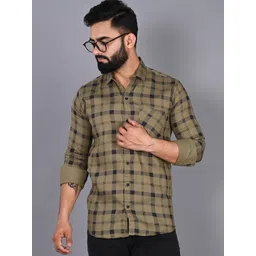 FUBAR Slim Fit Tartan Checked Casual Shirt-picture-26