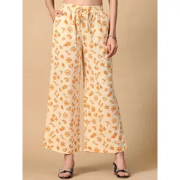 fuchsia PRETTY LOVING THING Women Floral Printed Cotton Trouser-picture-30