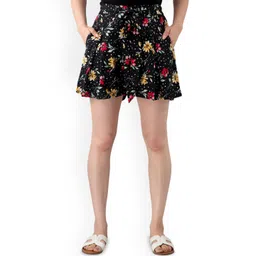 fuchsia PRETTY LOVING THING Women Floral Printed Shorts-picture-38