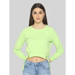 fuchsia PRETTY LOVING THING Women Lime Green Sweatshirt-picture-32