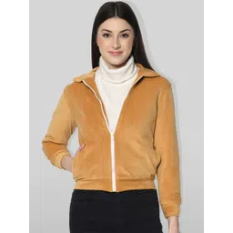 fuchsia PRETTY LOVING THING Women Mustard Fleece Lightweight Bomber Jacket-picture-34