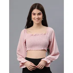 fuchsia PRETTY LOVING THING Women Pink Crop Top-picture-21