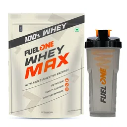Fuel One Whey Max 1 kg Chocolate (Pouch) & Shaker Combo-picture-19