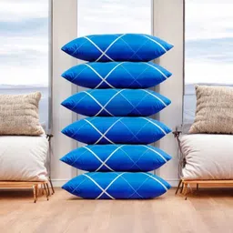 fulffystyl Cotton Sleeping Pillow Pack of 6 Solid-picture-43