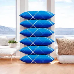 fulffystyl Cotton Sleeping Pillow Pack of 6 Solid-picture-20