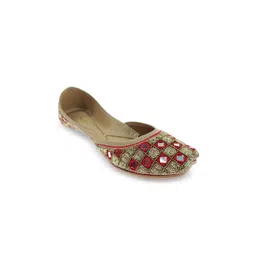 Fulkari Women Embellished Ethnic Mojaris Flats-picture-33