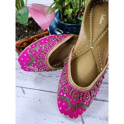 Fulkari Women Ethnic Ballerinas Flats-picture-20