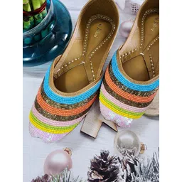 Fulkari Women Ethnic Ballerinas Flats-picture-15