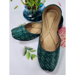 Fulkari Women Ethnic Mojaris Flats-picture-39