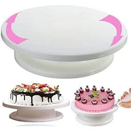 fulkiza Turntable Turn Table Cake Stand Paint Spraying Cake Decorating Displaying Item Plastic Cake Server-picture-15