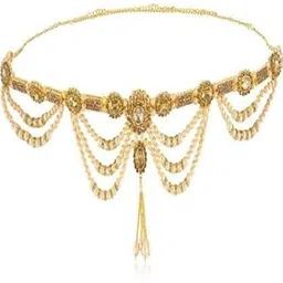 Full Waist Crystal Gold Plated Preals Stylish Waistchain/Kamarpatta/Ottiyanam/Kamarband/Tagdi For Women and Girls Wear On Saree/lahnga And Ethnic Wear-picture-29