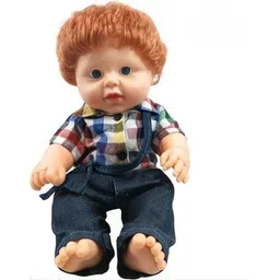 fun n style Golu Baba Baby Boy Doll | Soft Rubber Toy with Moveable Limbs-picture-29