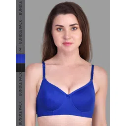 FUNAHME Pack Of 2 Full Coverage Non Padded T-shirt Bra With All Day Comfort-picture-22