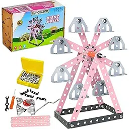 FunBlast DIY STEM Toys for Kid – Giant Wheel Building Vehicle Play Set, Educational Blocks Building Toys for Kids, Boys, Car Assembly Toys for Kid with Screwdriver (148 Pieces)-picture-18
