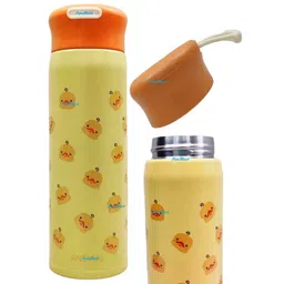 FunBlast BPA Free Double Walled Insulated Stainless Steel Water Bottle Yellow - 420 ML-picture-12