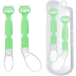 funblast Cat Shape Spoons Set for Baby Feeding 6 to 12 Months, 2 Pcs - Silicone, Plastic-picture-18