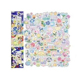 FunBlast Flowers Theme DIY 3D Kawaii Stickers Set  16 Sheets (100+ Pcs)-picture-22