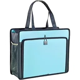 funblast Hand Bag for Men, Women and Children – Multi-Purpose Waterproof Portable Carrying Bag, Tote Bag, File Bag, Double Layer Zipper Bag, Travel Accessories Carrying Bag (A3 Size)-picture-10