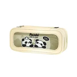 FunBlast Multi-Purpose Zipper Panda Pouch for Kids Pack of 1 (Beige)-picture-11