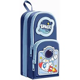 FunBlast Pencil Pouch for Kids, Boys – Space Travel Design, Large Capacity Multipurpose Stationery Zipper Pouch for Kids & Adults, Kawaii Aesthetic Pencil Case Organizer (Multicolor)-picture-28