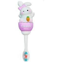 FunBlast Soft Bristle Cartoon Toothbrush – Animal Design Soft Tooth Brush, Extra Microfiber Soft Bristles Toothbrush for 2-7 Years old Children, Manual Toothbrush for Kids, Boys and Girls (Rabbit)-picture-10