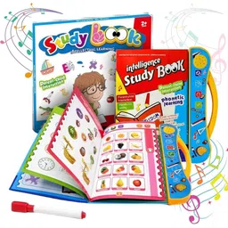 funbox Musical Learning Study Book - Intelligence Book With Numbers,Letters & Poem-Kids-picture-23