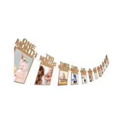 Funcart 1st Birthday Photo Banner Brown - 3 m-picture-15