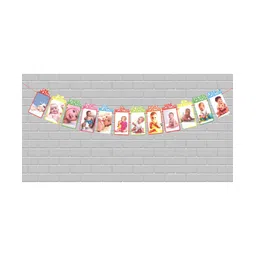 Funcart Baby 1st Birthday Photo Banner - Multicolor image 1