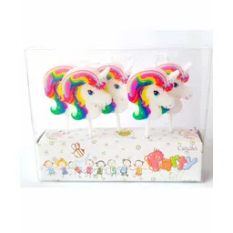 funcart FuncartUnicorn Theme Cake Candle - Pack of 5-picture-16
