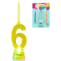 Funcart Number 6 led Candle - Multicolor-picture-13