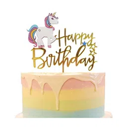 Funcart Unicorn Cake Topper - Multicolor-picture-21