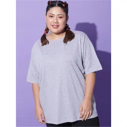 Funday Fashion Drop-Shoulder Sleeves Longline Oversized Cotton T-shirt-picture-29
