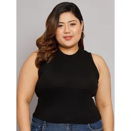 Funday Fashion Plus Size Cotton Crop Top-picture-16