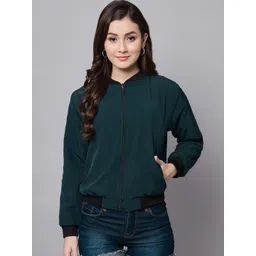 Funday Fashion Stand Collar Bomber Jacket-picture-34