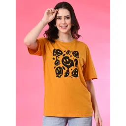 Funday Fashion Women Printed Applique T-shirt-picture-36