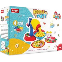 Fundough Funskool Noodle Party, Play Set for Kid, 5 Colorful Dough Tubs of 75g Each (375g Total), Learning, Fun & Engaging Activity, Multicolour, Gift Set for Kids, Age 3+ Years-picture-12