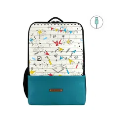 Funk For Hire Unisex Graphic Printed Backpack With USB Charging Port & Compression Straps-picture-21