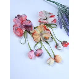 FUNKRAFTS Girls Set of 3 Embellished Ponytail Holders-picture-36