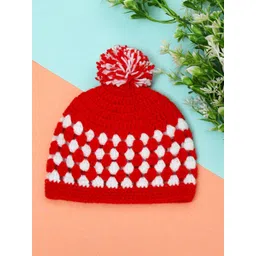 FUNKRAFTS Kids Self Design Beanie Winter Cap with Pom Pom-picture-20
