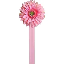 Funny Girl Designs Hanging Hair Clip and Hair Bow Holder with 7 Inch BLOOMING DAISY 3 FEET LONG (Light Pink Daisy with Light Pink Ribbon-picture-30
