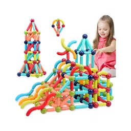 FUNVERSE Magnetic Building Sticks Blocks Kids Toys, Learning Sticks and Balls, Activities Toys for Toddlers, Educational Magnet Building Blocks,Kids Toys for 3+ Year Old Gifts(42pcs)-picture-13